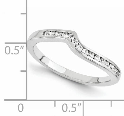 14K Weißgold Diamant-Ring