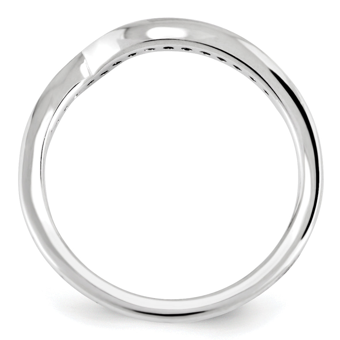 14K Weißgold Diamant-Ring