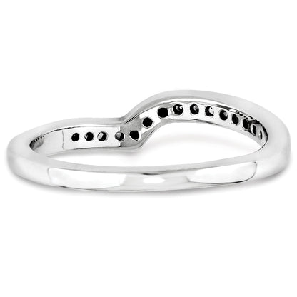 14K Weißgold Diamant-Ring