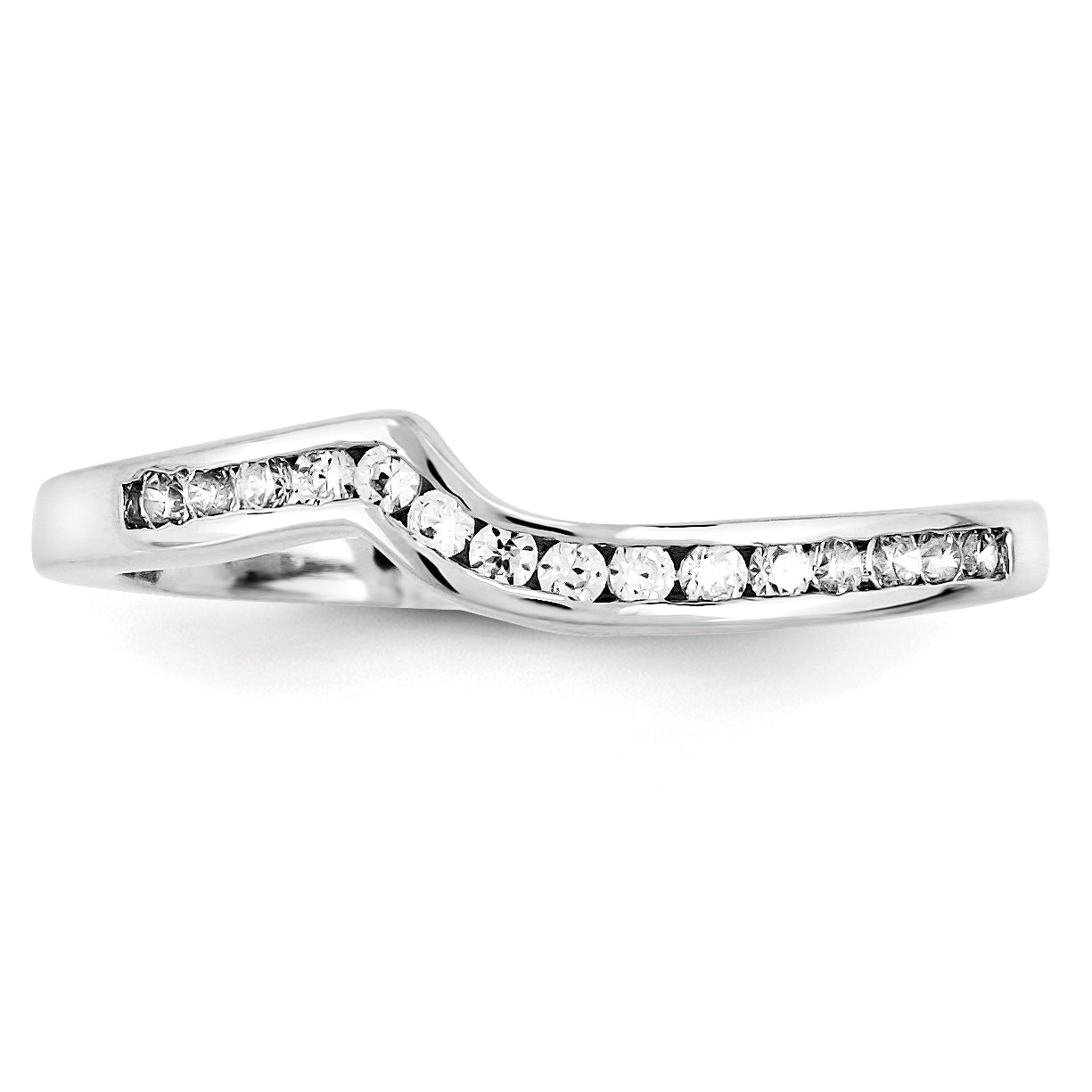 14K Weißgold Diamant-Ring