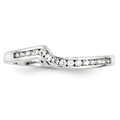 14K Weißgold Diamant-Ring