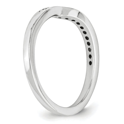 14K Weißgold Diamant-Ring