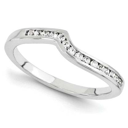 14K Weißgold Diamant-Ring