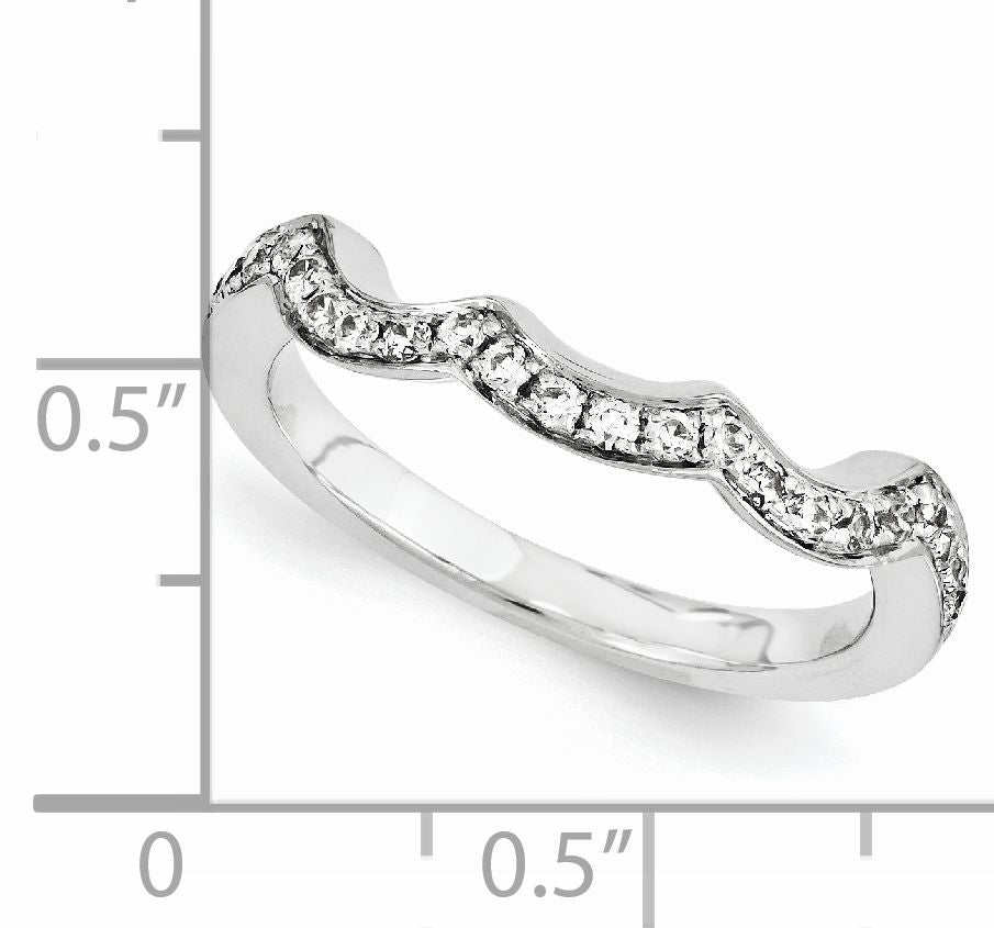 14K Weißgold Diamant-Ring