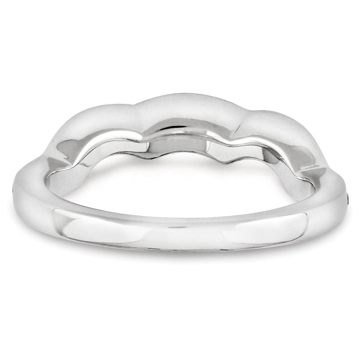 14K Weißgold Diamant-Ring