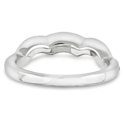 14K Weißgold Diamant-Ring
