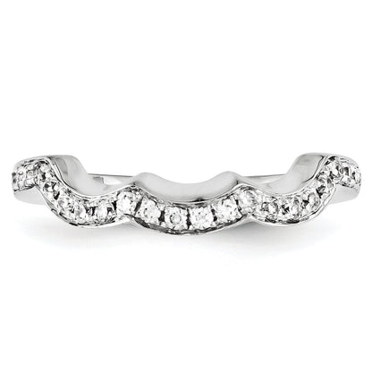 14K Weißgold Diamant-Ring