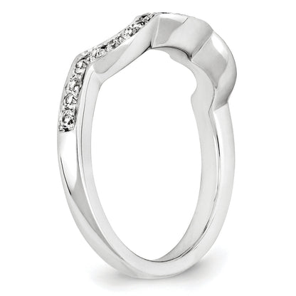 14K Weißgold Diamant-Ring