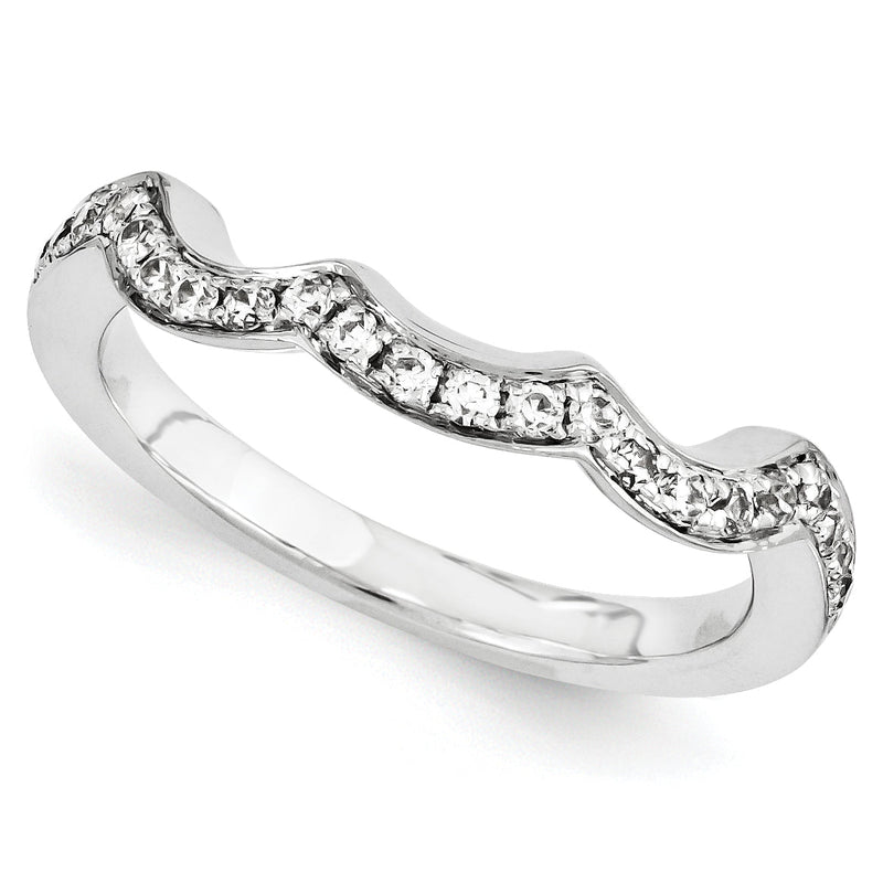 14K Weißgold Diamant-Ring