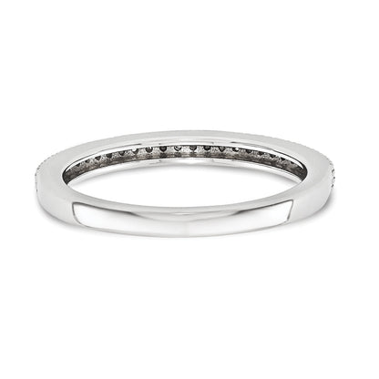14K Weißgold Diamant-Trauring