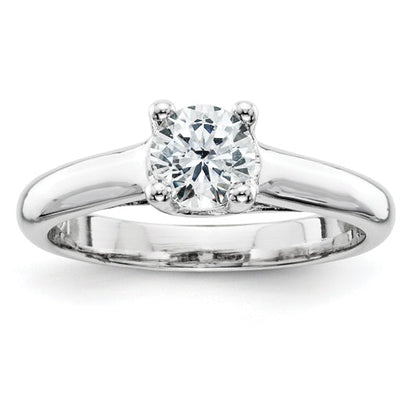 14K Weißgold VS Diamant Solitär-Ring