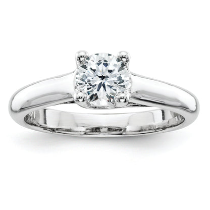 14K Weißgold VS Diamant Solitär-Ring