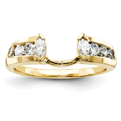 14K Gelbgold Diamant-Wickelring