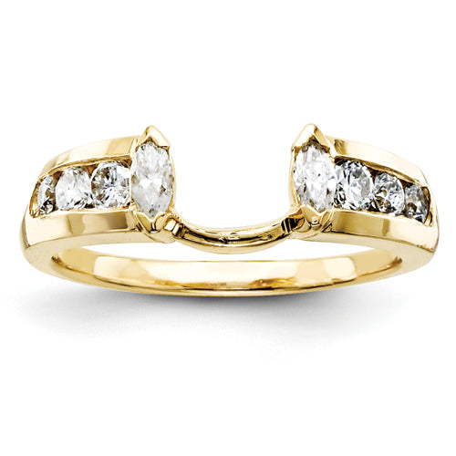 14K Gelbgold Diamant-Wickelring