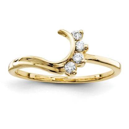 14K Gelbgold Diamant-Wrap-Ring