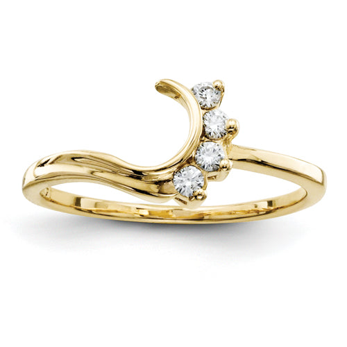 14K Gelbgold Diamant-Wrap-Ring