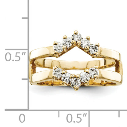 14K Diamant-Schutzring