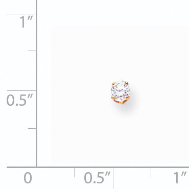 14K Einzelohrring mit Diamant