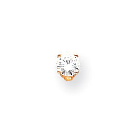 14K Gelbgold Diamant-Ohrringe, 0,25 ct