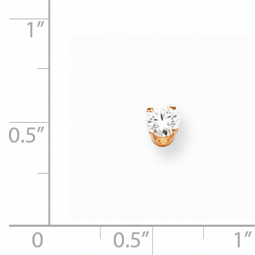 14K Diamant-Ohrstecker, einzeln