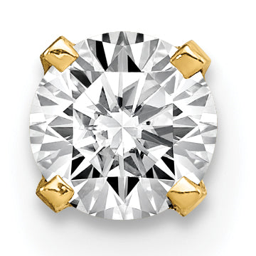 Einzelner Diamant-Ohrstecker, 14K Gold