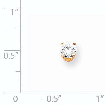 14K Diamant-Einzel-Ohrstecker
