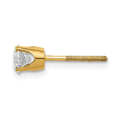 14K Diamant-Ohrstecker, einzeln