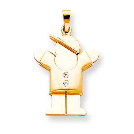 14K AAA-Diamant-Anhänger für Kinder