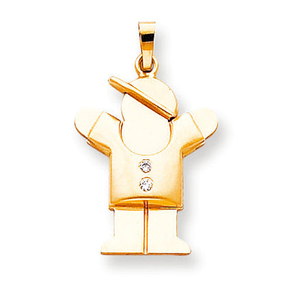 14K AAA-Diamant-Anhänger für Kinder
