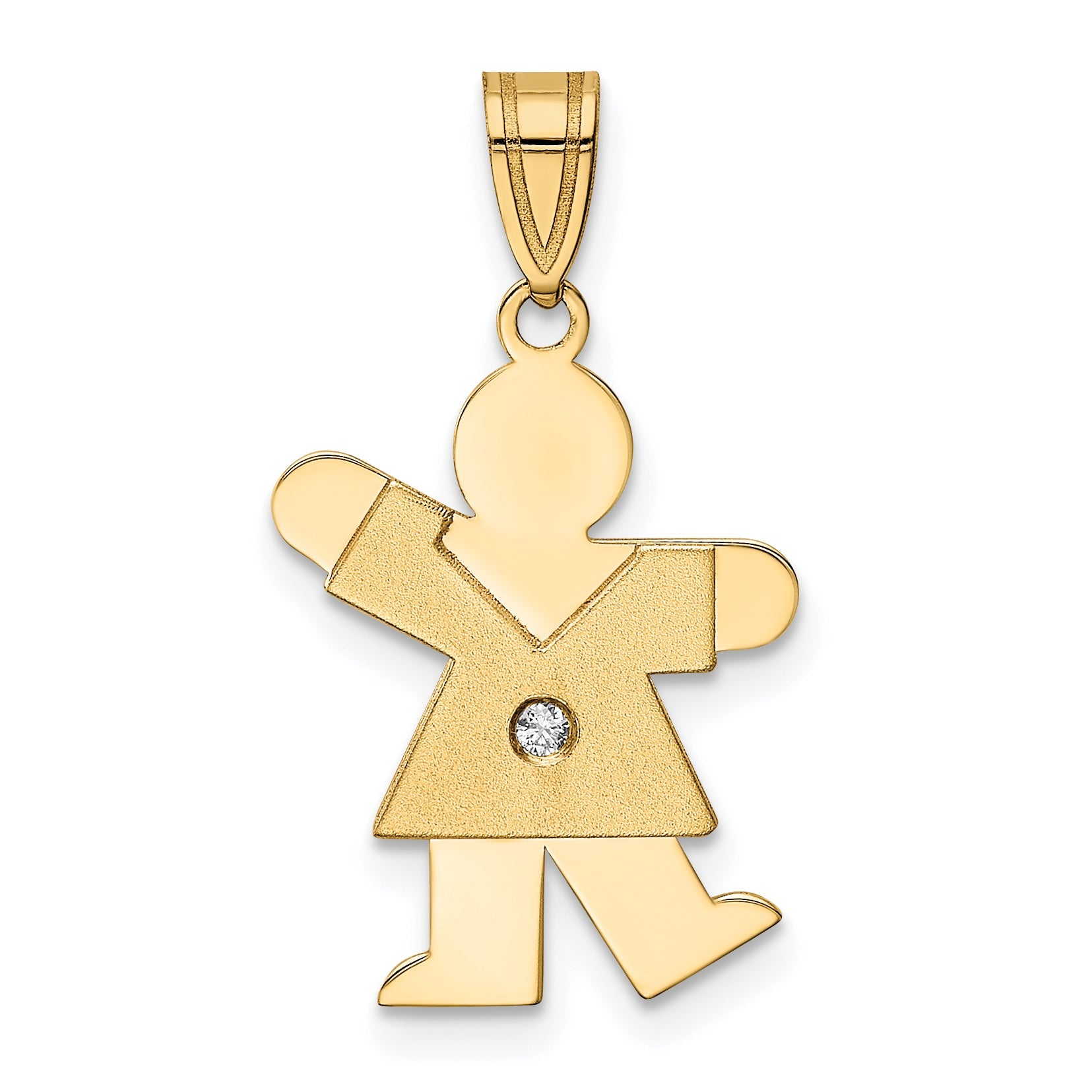 14K AAA Diamant-Anhänger für Kinder