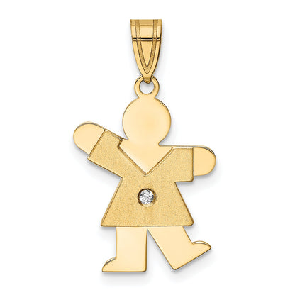 14K AAA Diamant-Anhänger für Kinder