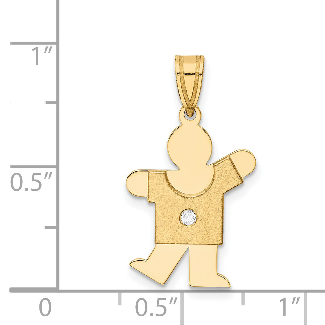 14K VS Diamant-Anhänger für Kinder