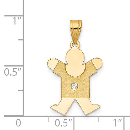 14K VS Diamant-Anhänger für Kinder