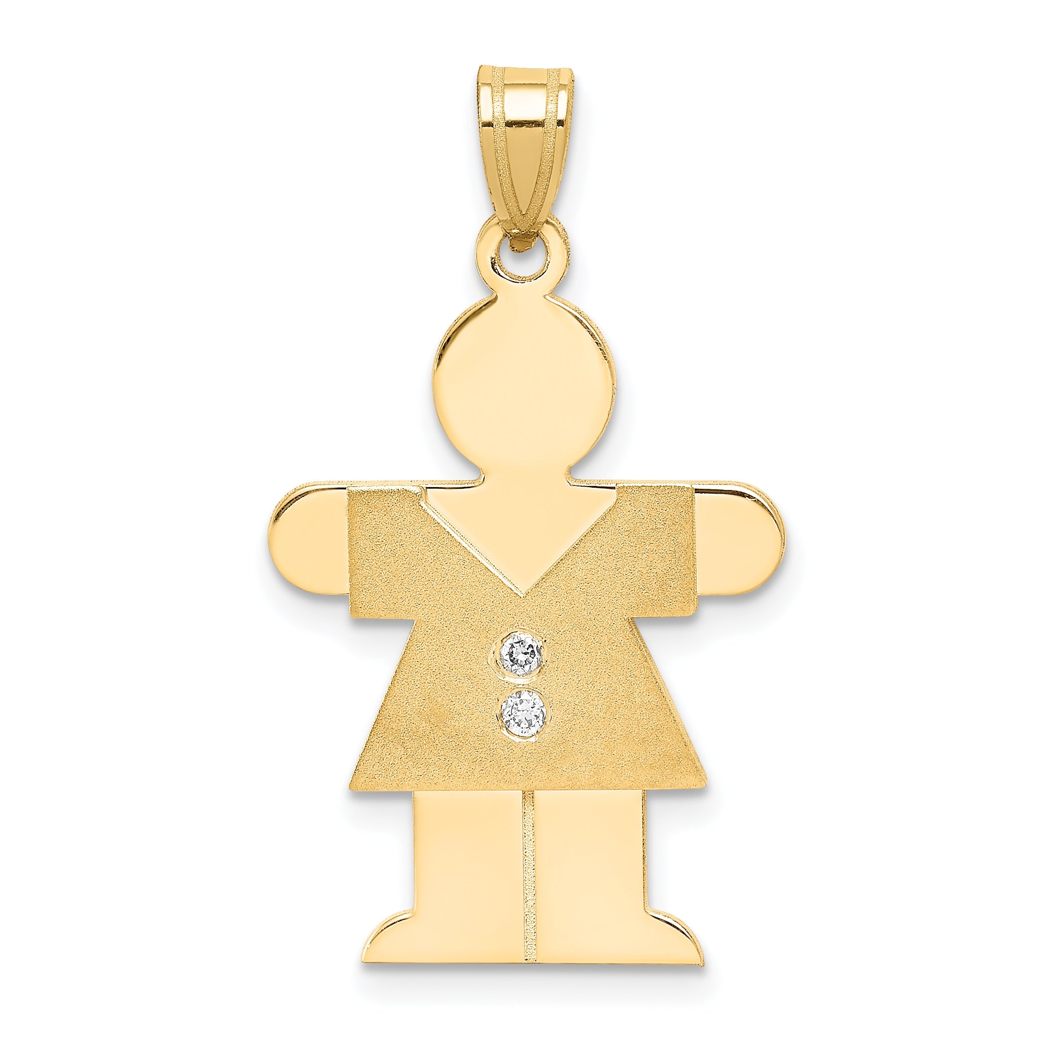 14K Diamant-Anhänger für Kinder