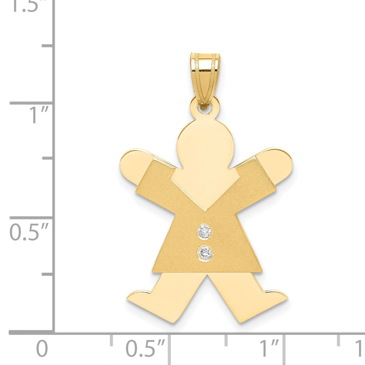 14K VS Diamant-Anhänger für Kinder