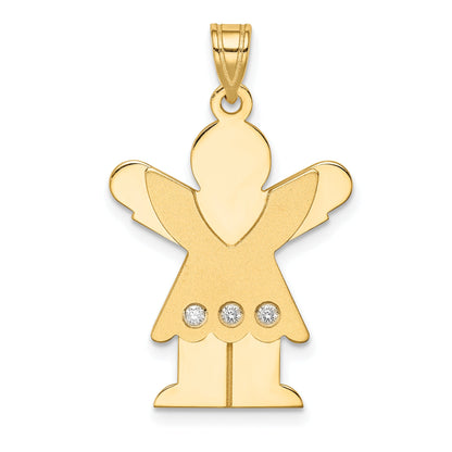 14K AAA Diamant-Anhänger für Kinder