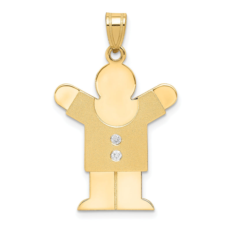 14K Diamant-Anhänger für Kinder