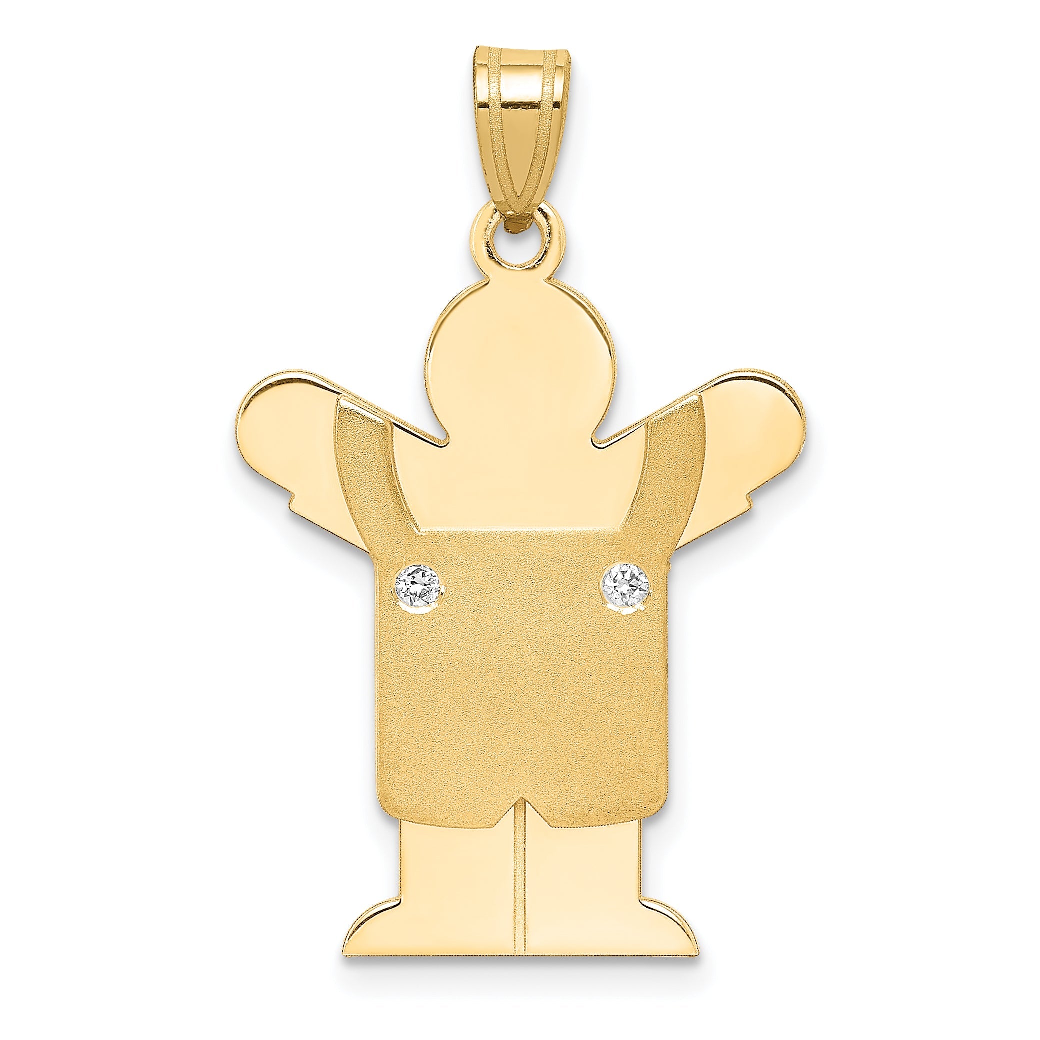 14K Diamant-Anhänger für Kinder