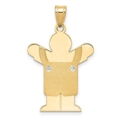 14K Diamant-Anhänger für Kinder