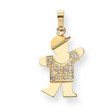 14K Anhänger mit VS-Diamanten