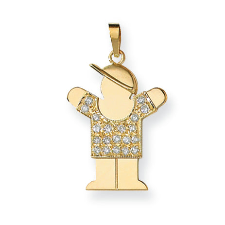 14K Diamant-Anhänger für Kinder