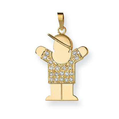 14K Diamant-Anhänger für Kinder