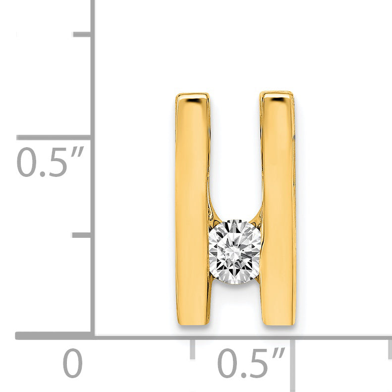 14K AA 4,1 mm Diamant-Slide