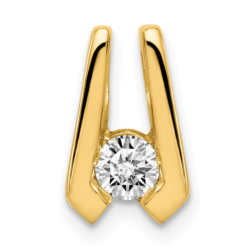 14K VS 4-mm-Diamant-Anhänger