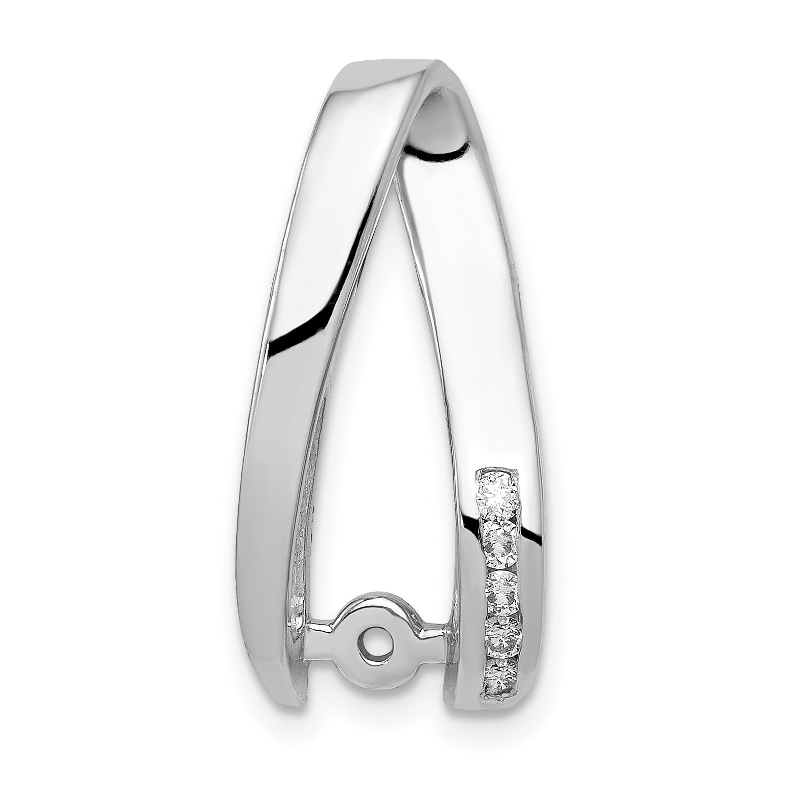 14K Weißgold Diamant-Ohrstecker