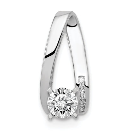 14K Weißgold Diamant-Ohrstecker