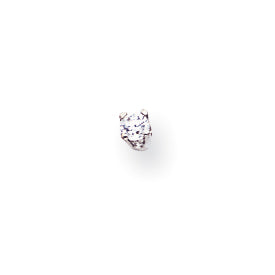 14K Weißgold Diamant-Ohrstecker in AA-Qualität, komplett