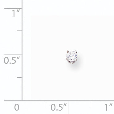 14K Weißgold Diamant-Ohrringe