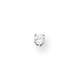 14K Weißgold Diamant-Ohrringe