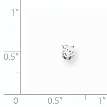 14K Weißgold Diamant-Ohrringe